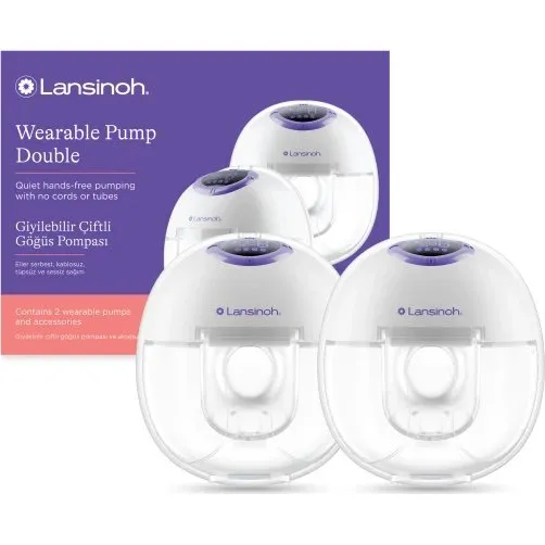 Lansinoh Elektrische Doppelmilchpumpe, tragbar & freihändig