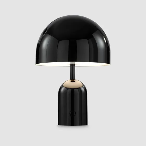 Tom Dixon Bell Portable Tischleuchte Schwarz, 28 cm