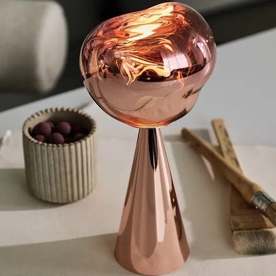 Tom Dixon Melt Portable Tischleuchte Kupfer