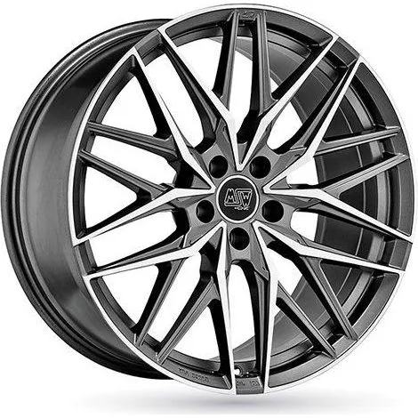 MSW MSW 50 Felge 21 Zoll Matt Gun Metal Full Polished 5x112 ET31
