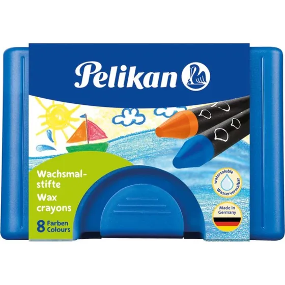 Pelikan Wachsmaler dick 666/8WL, rund, 8er Set mit Etui
