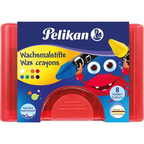 Pelikan Wachsmaler dick 665/8, rund, wasserfest, 8er Set