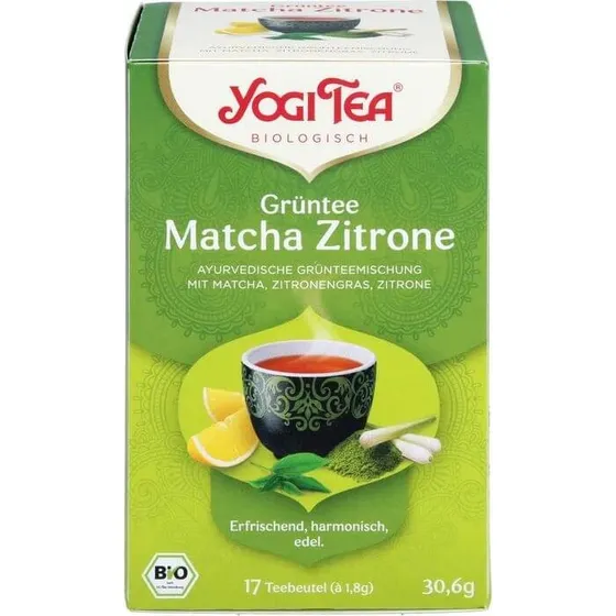 Yogi Tea Bio-Grüntee Matcha Zitrone, 30,6 g