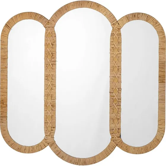 Bloomingville Cardiz Spiegel natur 80x80 cm