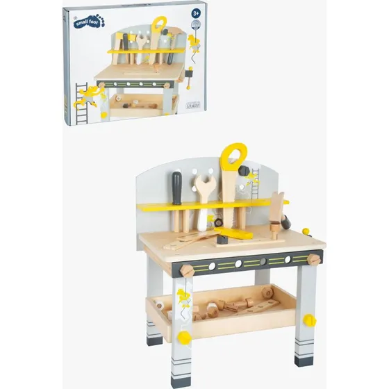 Small Foot Werkbank Miniwob – Kompakte Holz-Werkstatt für Kinder