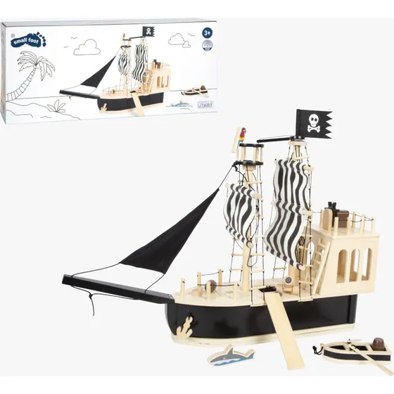 Small Foot Piratenschiff aus Holz für Puppen bis 12 cm