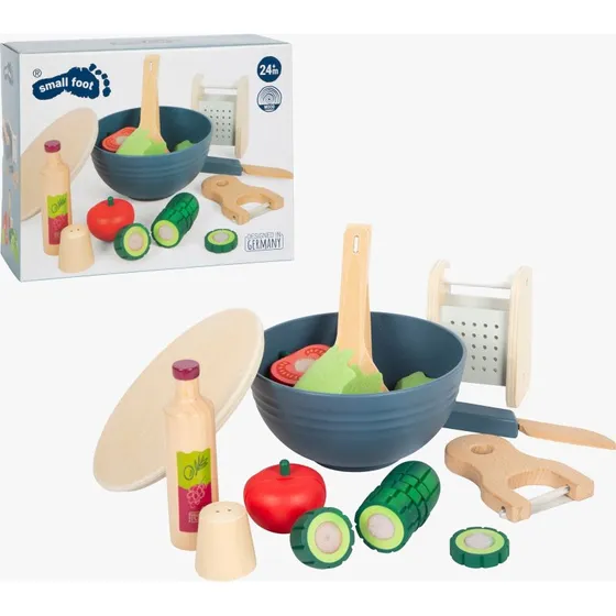 Small Foot Schneide-Set Salat fresh - 11-teiliges Rollenspiel-Set