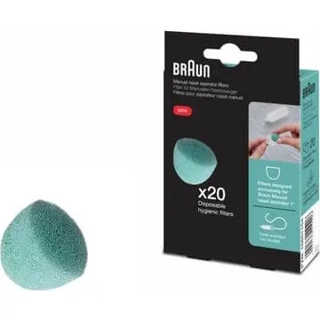 Braun Ersatzfilter für manuellen Nasensauger (20 Stück)
