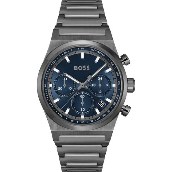 BOSS Herrenuhr Candor Chronograph Blau 1514223