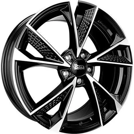 MAM Wheels MAM RS6 Felge 20 Zoll 8.5J 5x108 ET40 Schwarz/Poliert