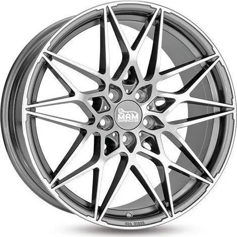MAM Wheels B2 Palladium Front Polished 18 Zoll Felge 8.0Jx18