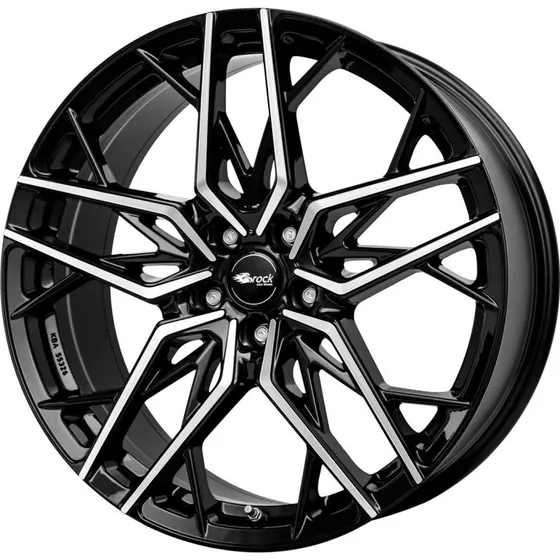 BROCK B44 Felge 8.0Jx18 5x112 ET30 schwarz glanz voll-poliert