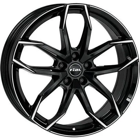 RIAL LUCCA Felge 6.5Jx17 4x100 ET38 Diamantschwarz
