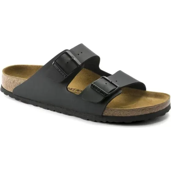 BIRKENSTOCK Arizona Narrow Birko-Flor Sandalen Schwarz