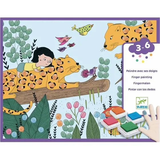 Djeco Malen Fingerspitzengefhl  Kunstset fr Kinder ab 3 Jahren