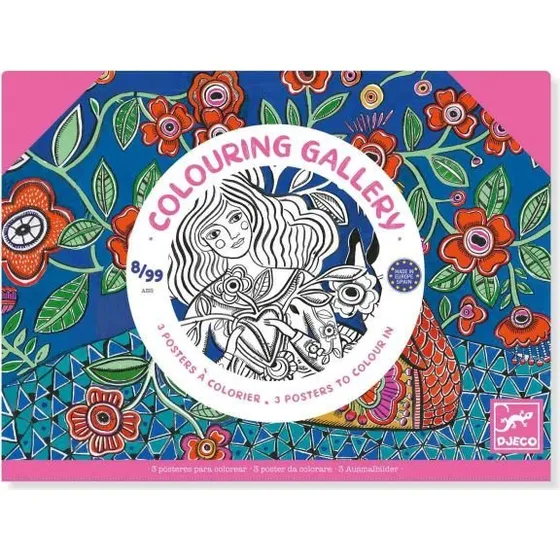 Djeco Ausmalbilder XL: Bltezeit