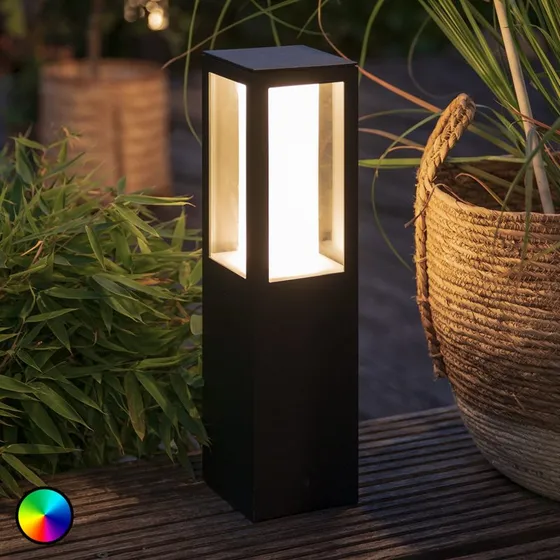 Philips Hue Impress Sockelleuchte, Schwarz, RGBW