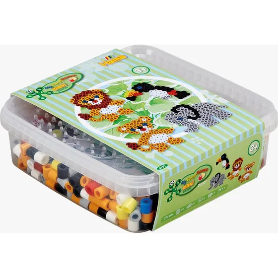 Hama Maxi Bügelperlen Set Tiere (Löwe & Elefant) inkl. Box