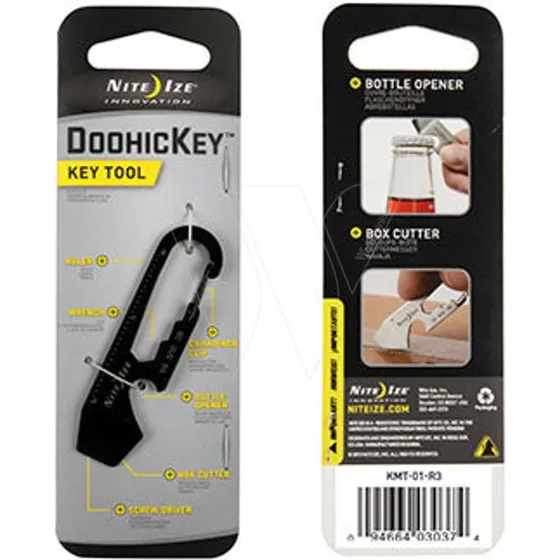 NITE IZE DoohicKey Schlsselanhnger Multitool schwarz