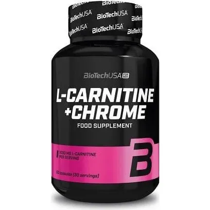 BioTech USA L-Carnitin + Chrom, 60 Kapseln