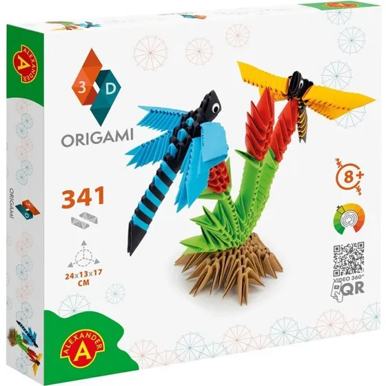 Origami 3D Libellen HQ-Invento Bastelset