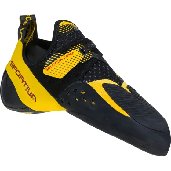 La Sportiva Solution Comp Kletterschuhe Schwarz Gelb 42