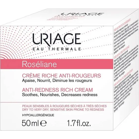 Uriage Roséliane Anti-Rötungscreme für trockene Haut, 50 ml