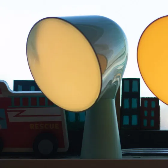Foscarini Binic Designer-Tischleuchte, Aquamarin