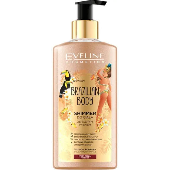 Luxuriöse Goldglanz Körperpflege Lotion mit 5 Ölen, 150ml