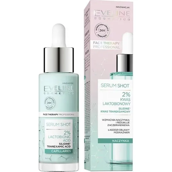 Eveline Cosmetics Serum Shot: Stärkende Behandlung mit 2% Lactobionsäure, 30 ml