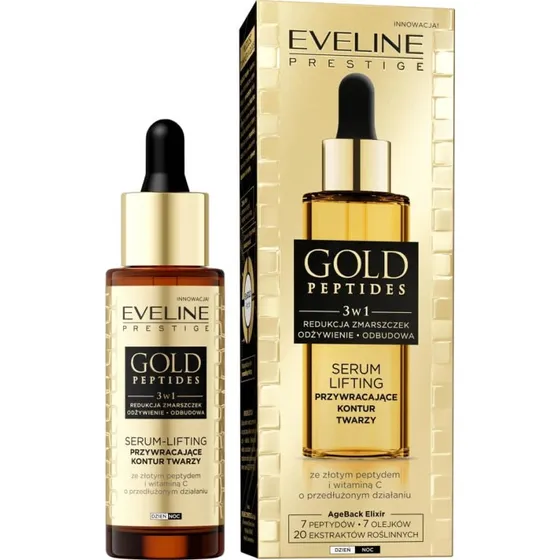 Eveline Cosmetics Gold Peptide Gesichtsstraffendes Serum, 30 ml