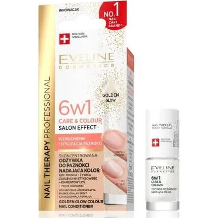 Eveline Cosmetics Golden Glow Nail Therapy 6-in-1 Nagelpflege, 5ml