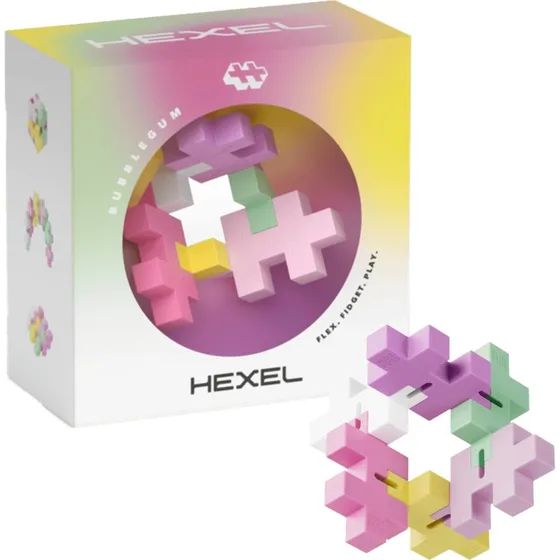 Plus-Plus HEXEL Spectrum Fidget-Toy, Bubblegum