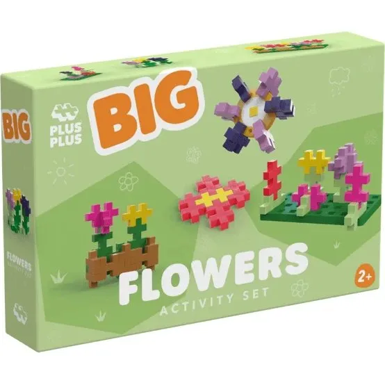 Plus-Plus BIG Baukasten Blumen, 40 große Teile