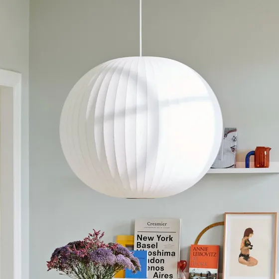 HAY Nelson Ball Bubble Pendelleuchte L Ø 68 cm, Off-White