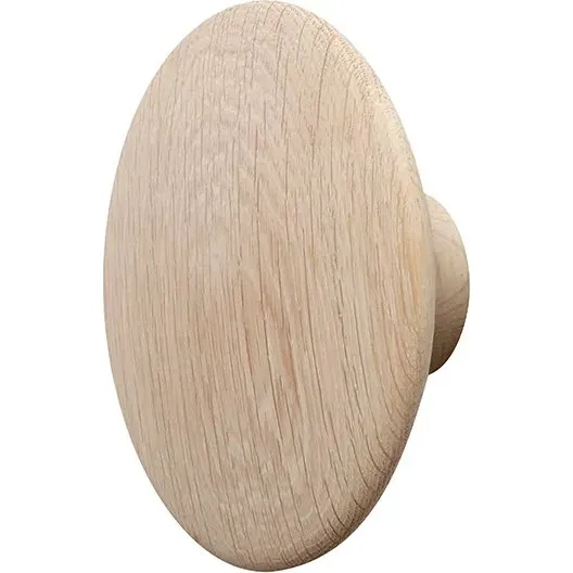 Muuto Dots Wood Wandhaken 17 cm Eiche Natur