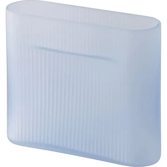 Muuto Ridge Vase 16,5 cm – Hellblau Mattglas