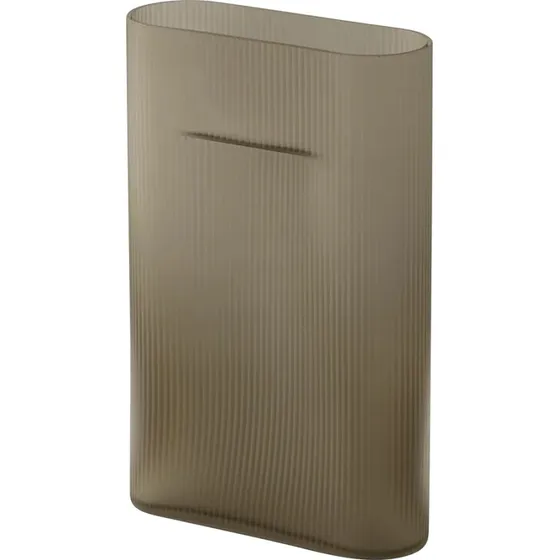 Muuto Ridge Vase 35 cm - Taupe Mattglas