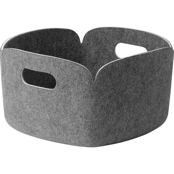 Muuto Restore Aufbewahrungskorb 28x28 cm Grau Melange