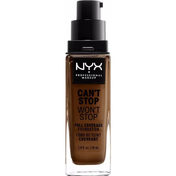 NYX Can't Stop Won't Stop Full Coverage Foundation Cappuccino 30 ml