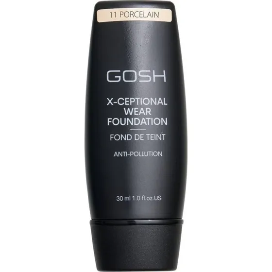 Gosh X-Ceptional Wear Foundation 11 Porcelain, 30 ml