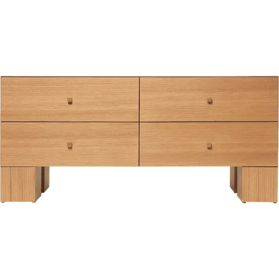 Ferm Living Kuben Kommode 135 cm – Eichenfurnier Natur