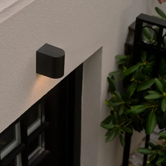 Nordlux Dion Single Außenwandleuchte, Schwarz, Aluminium, IP44