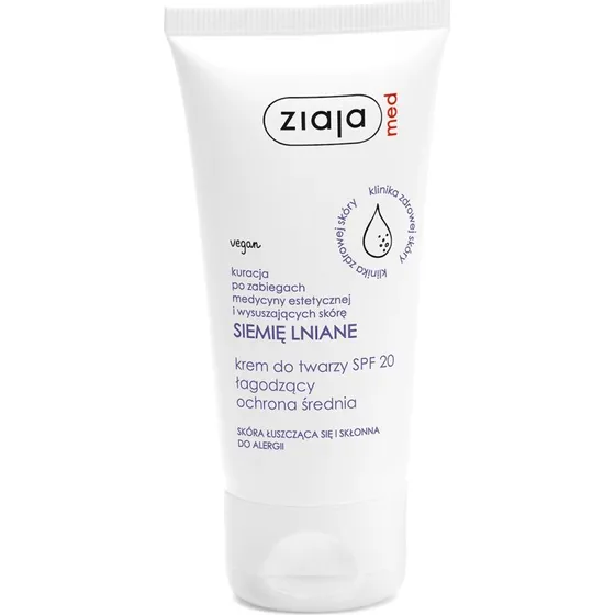 Ziaja MED Leinsamen Gesichtscreme mit LSF 20, 50 ml