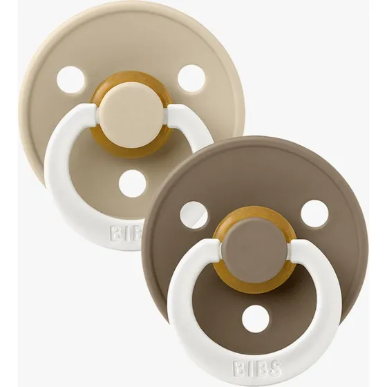 BIBS 2er-Pack Colour GLOW Schnuller Latex, 6-18M
