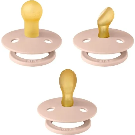 BIBS Try-it Colour Schnuller 3er-Pack Latex - Blush - Gr. 1