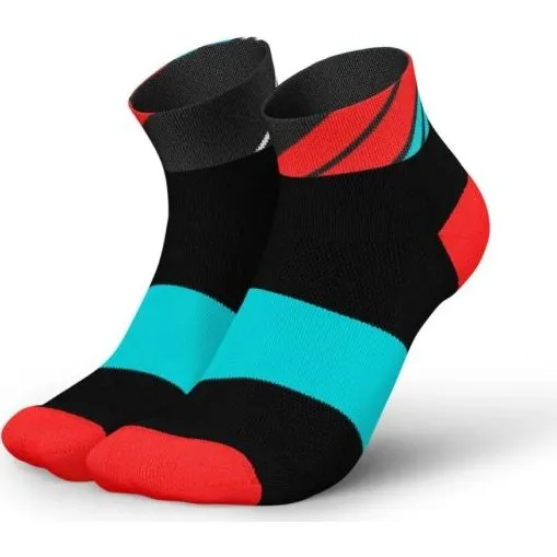Incylence Ladders Short Running Socken - Schwarz/Rot/Blau