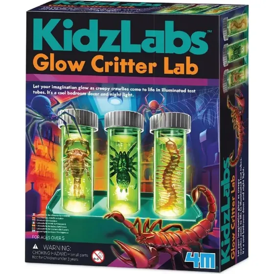 4M KidzLabs Fluoreszierendes Kreaturen Laborkit Experimentierkasten
