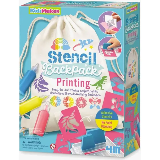 4M KidzMaker DIY-Set Schablonendruck Turnbeutel