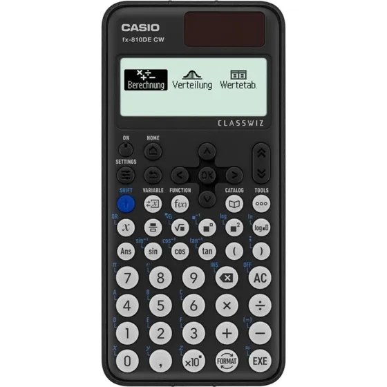 CASIO FX-810DE CW ClassWiz Schulrechner, Schwarz